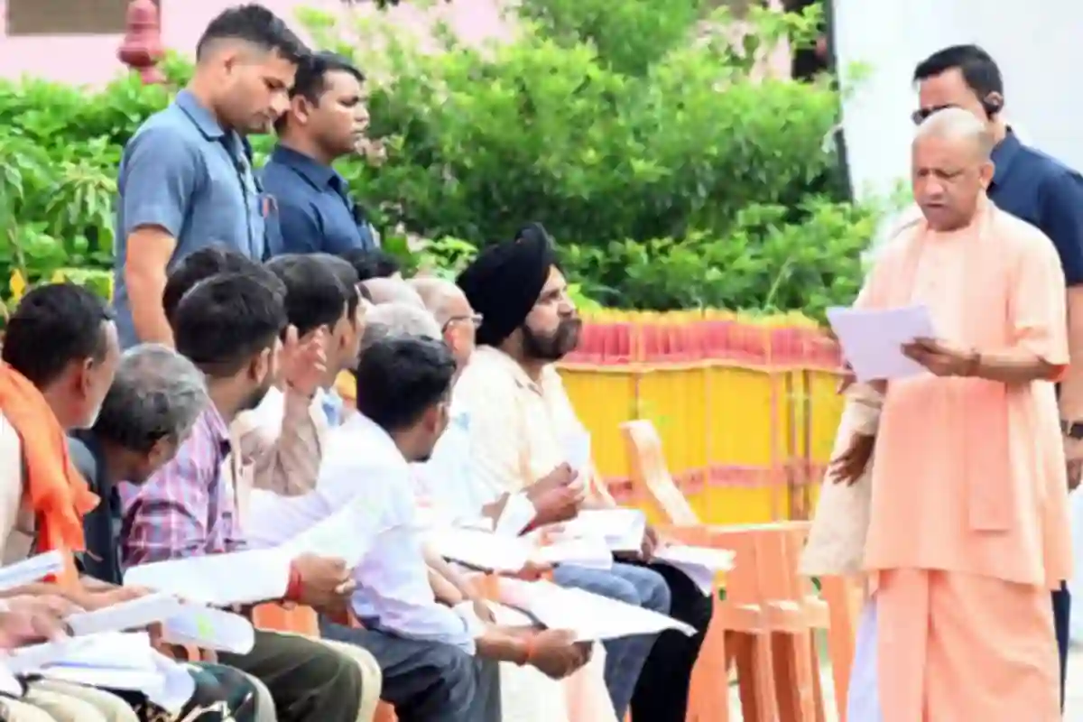 Yogi Janata Darshan at Gorakhnath temple Gorakhpur