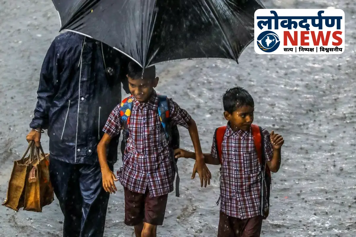 Dark monsoon clouds over Gorakhpur city