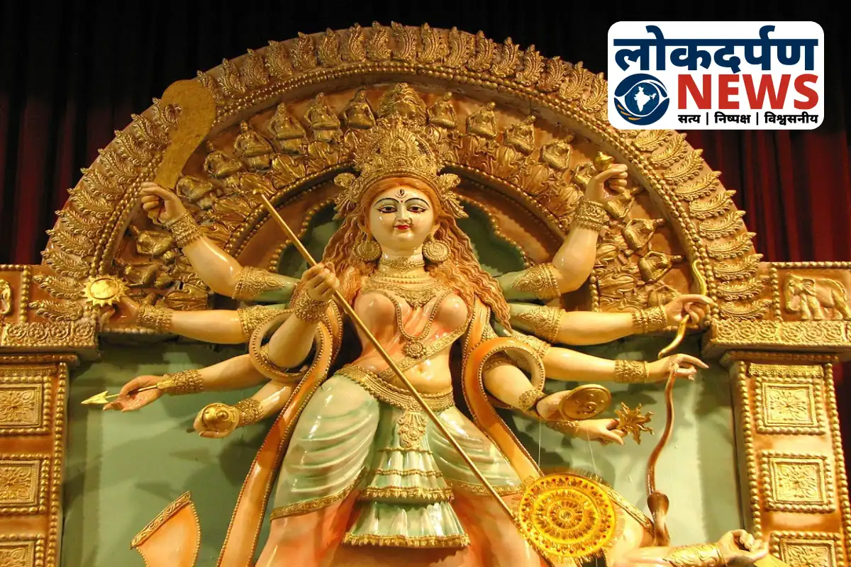 Eco-friendly automatic Durga idols in Gorakhpur during Navratri | Gorakhpur News