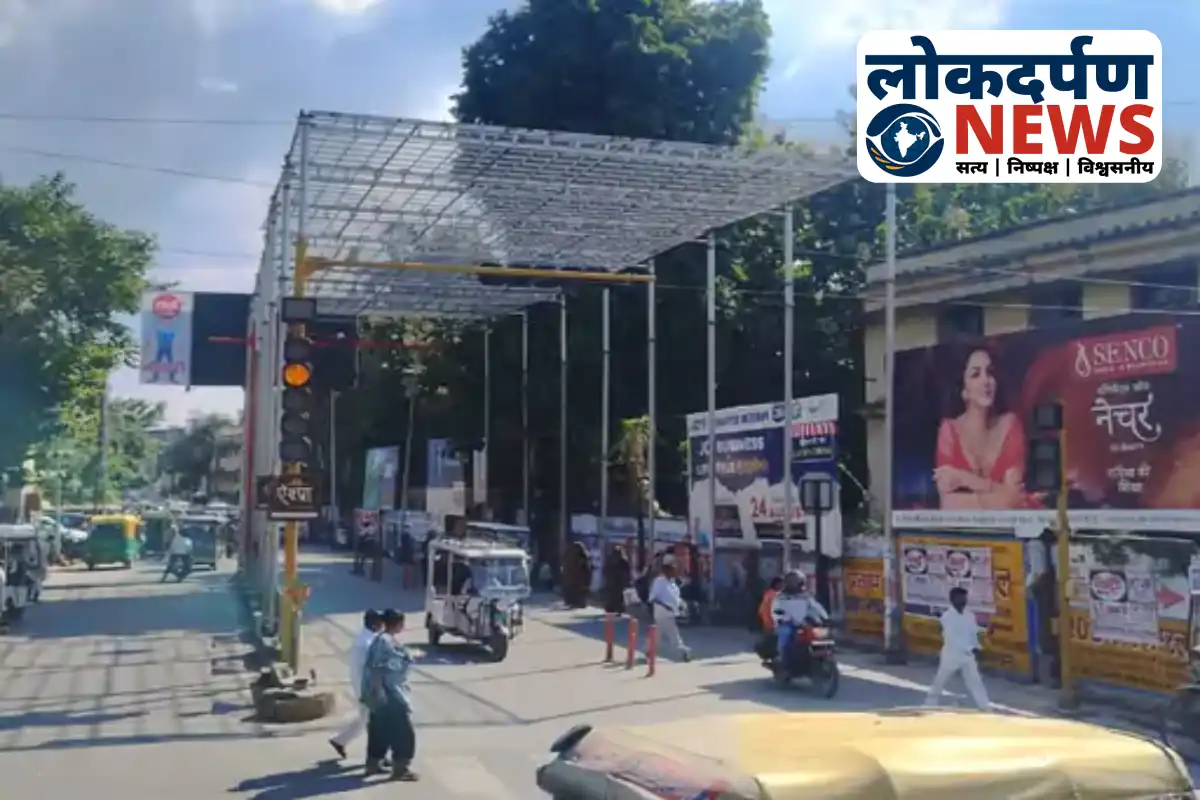 Gorakhpur green-net shade project at Ambedkar Chowk
