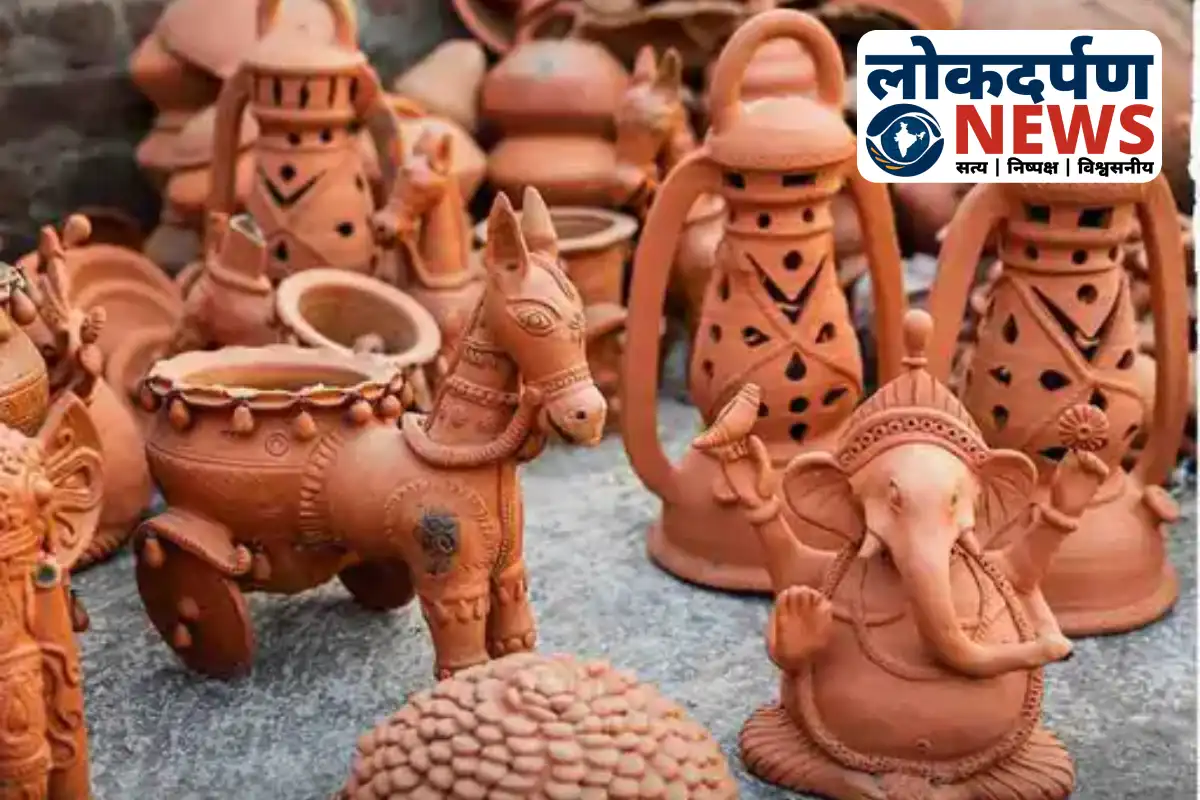 Gorakhpur ki terracotta kala ne UPITS 2025 mein apna jalwa dikhaya | Gorakhpur News