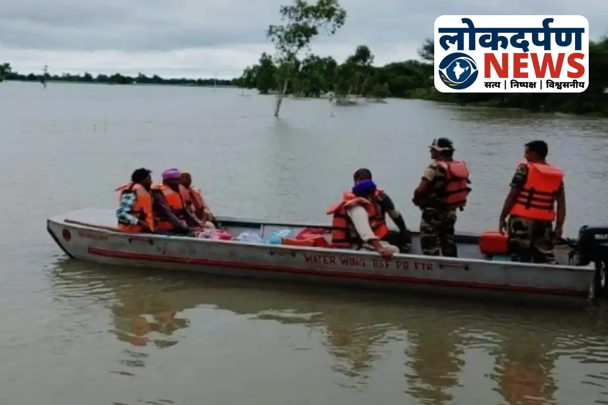 Ravi river flood damages border fencing in Punjab