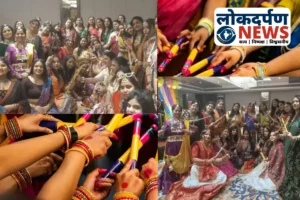 Gorakhpur News : गुजराती परिधानों में सजी महिलाएं, डांस और म्यूजिक से सजी रंगीन शाम