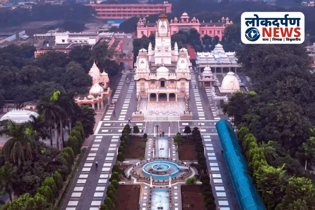 Drone View of Gorakhnath Temple Gorakhpur – Aerial Shot of Famous Mandir