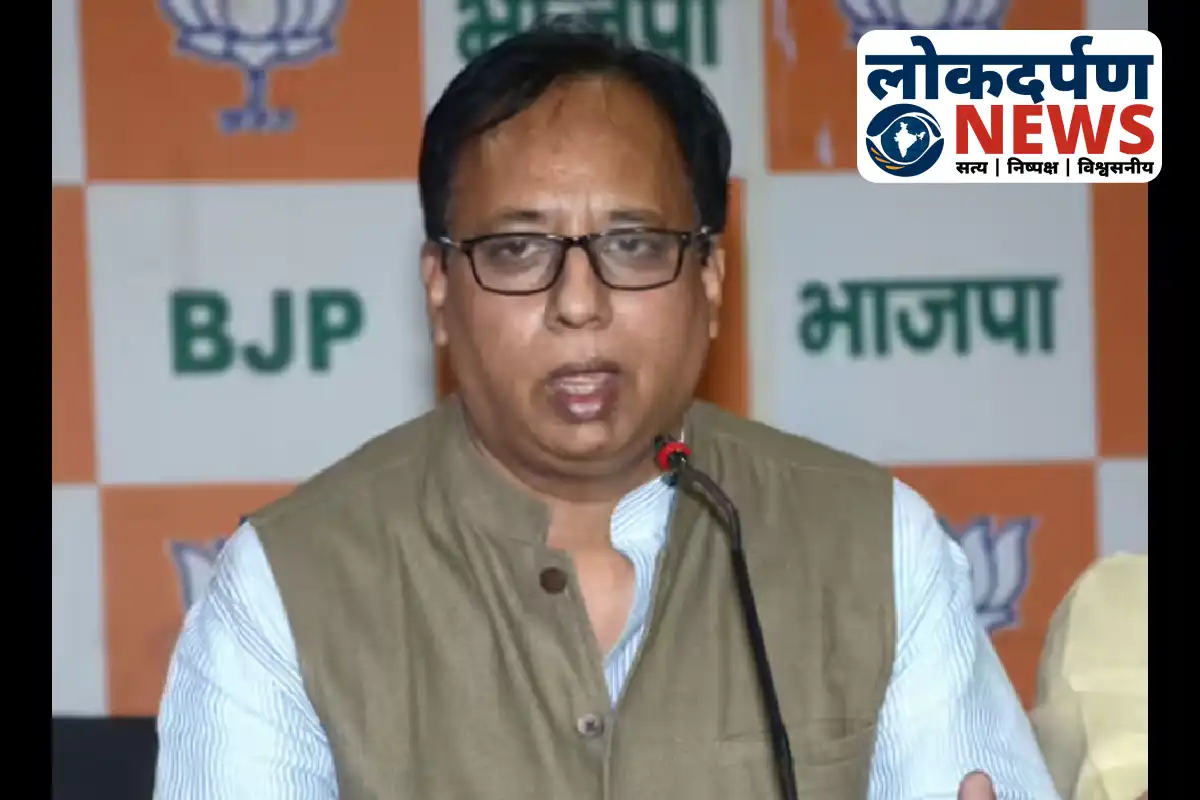 BJP MP Sanjay Jaiswal addressing media in Bettiah criticizing Mahagathbandhan | Bihar News