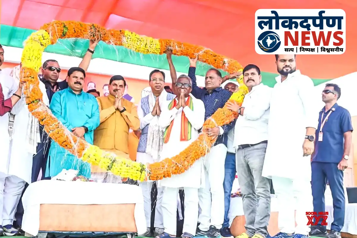 NDA leaders Jitan Ram Manjhi and Rajiv Pratap Rudy at rally for Kedar Gupta in Muzaffarpur | Bihar News