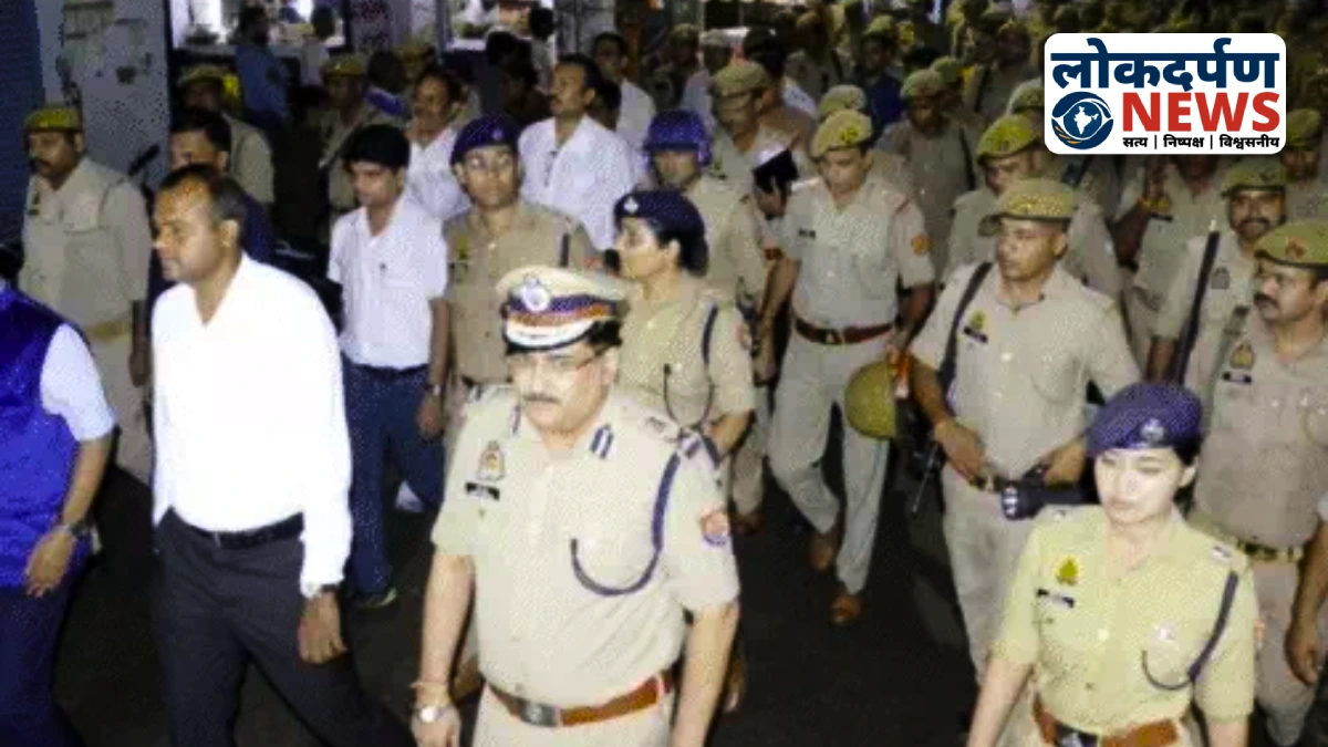 Bareilly mein Jumme ki namaz se pehle police aur RAF ki tight security