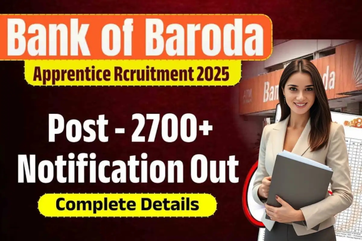 Bank of Baroda Apprentice Recruitment 2025: Recruitment for 2700 apprentice posts begins in Bank of Baroda, apply by December 1