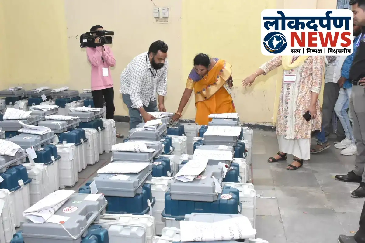 Begusarai market committee strongroom under tight three-layer security for EVMs