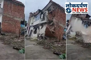 गोरखपुर में नाले की खुदाई से हादसा, तीन मकान ध्वस्त, बाल-बाल बचे लोग, प्रशासन ने किया मुआवजे का ऐलान