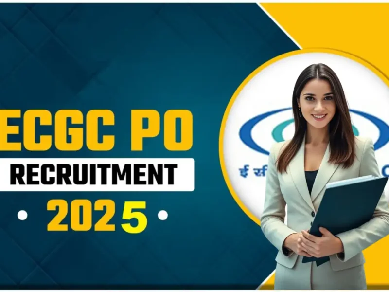 ECGC PO Recruitment 2025 : एक्सपोर्ट क्रेडिट गारंटी कॉरपोरेशन में प्रोबेशनरी ऑफिसर के 30 पदों पर भर्ती, आवेदन 11 नवंबर से शुरू