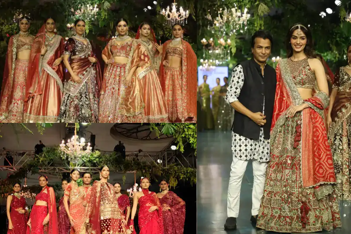 Manushi Chhillar walks the ramp at Lucknow Rivayat Fashion Week