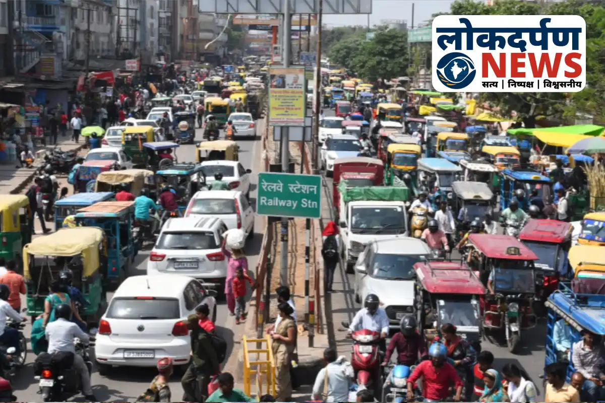 Traffic jam on Nausad-Transport Nagar road in Gorakhpur | Gorakhpur News