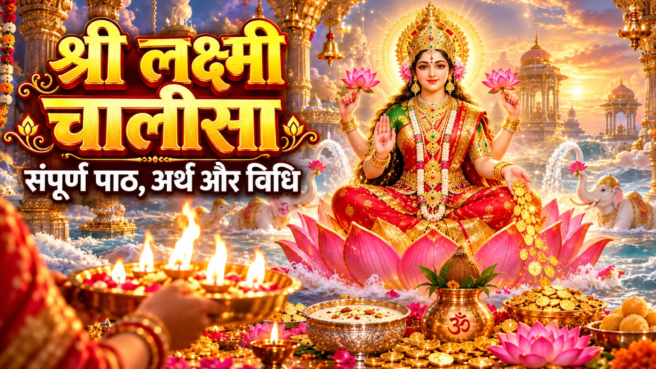 Laxmi Chalisa in Hindi: संपूर्ण लक्ष्मी चालीसा पाठ, अर्थ और विधि