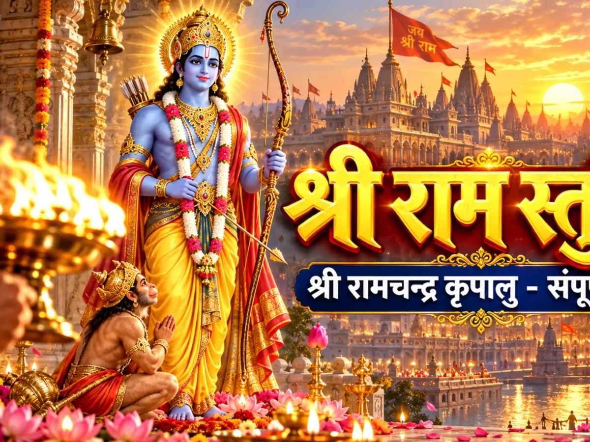 Shri Ramachandra Kripalu Bhaju Man: श्री राम स्तुति संपूर्ण हिंदी पाठ, अर्थ और विधि