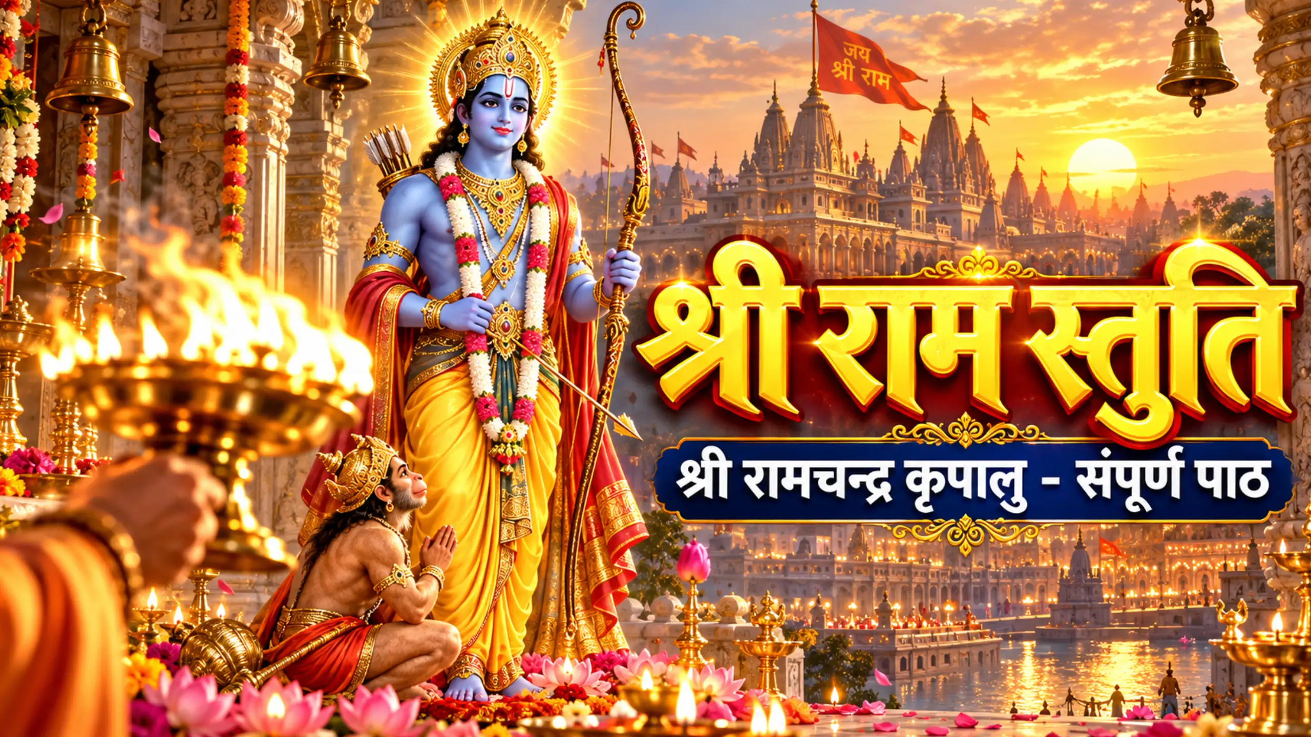 Shri Ramachandra Kripalu Bhaju Man: श्री राम स्तुति संपूर्ण हिंदी पाठ, अर्थ और विधि