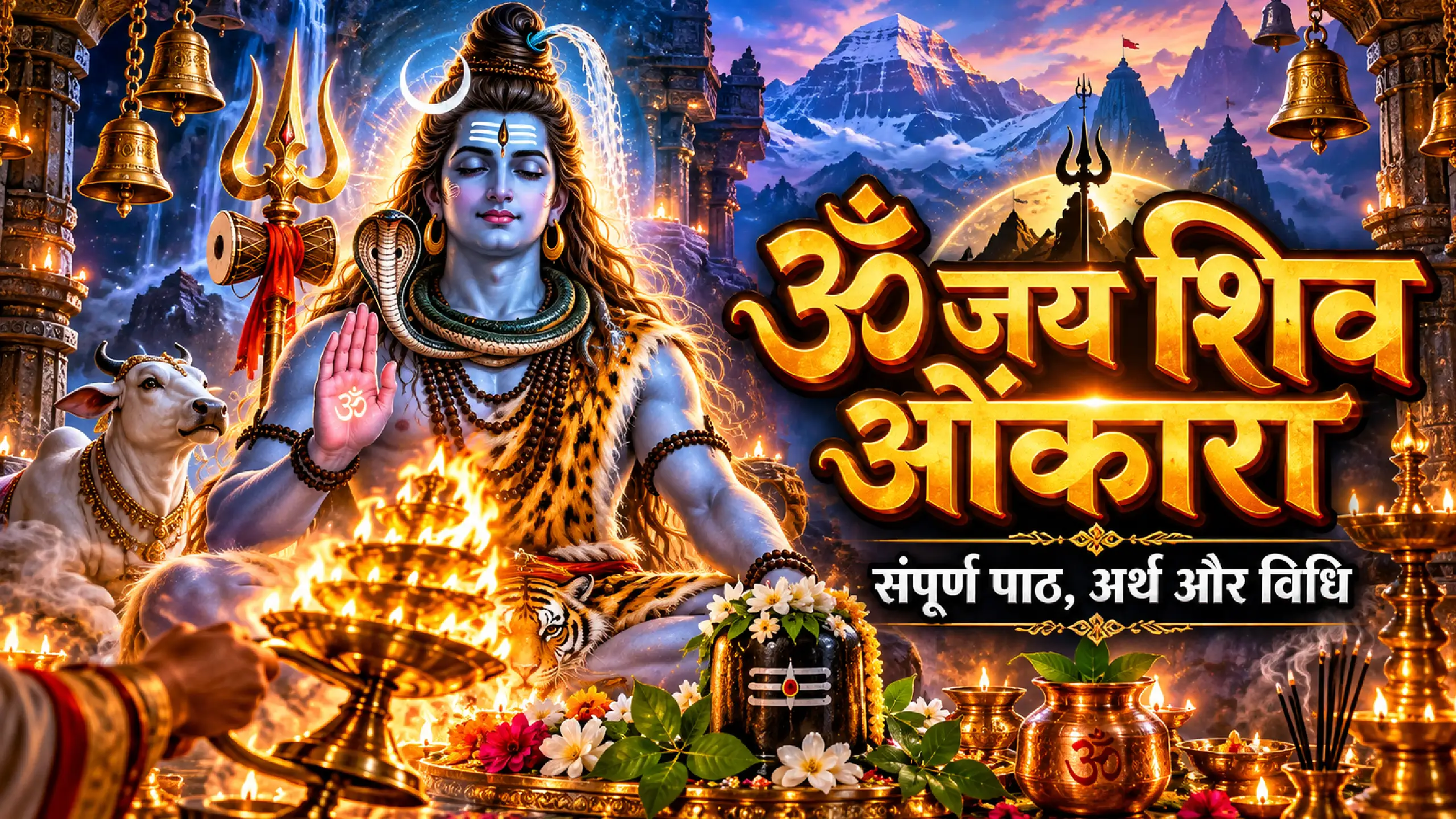 Shiv Aarti in Hindi: शिव आरती संपूर्ण हिंदी पाठ, अर्थ और विधि - हर हर महादेव